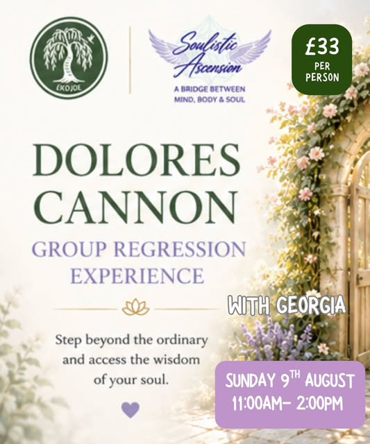 Dolores Cannon Group Regression event preview from Instagram